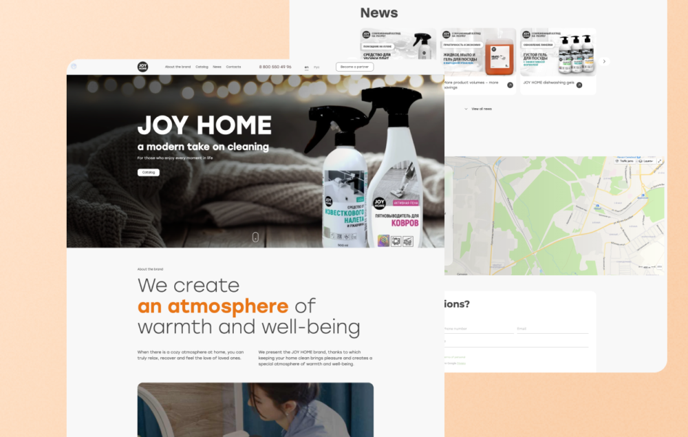 Landing Page Joy Home